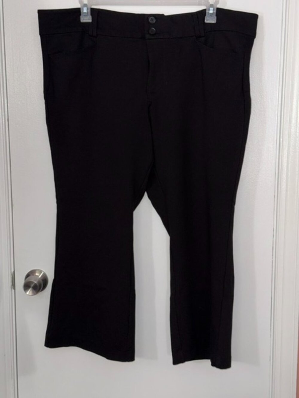 TORRID Studio Trouser Bootcut Ponte Pants Black Plus Size 22 XS Extra Short